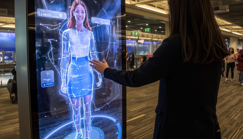 Kevesebb lesz a stressz életnagyságú hologram segíti az utazókat New Yorkban