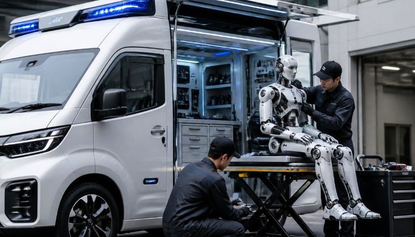 Japánban már van mentőautó, ami a humanoid robotokért megy